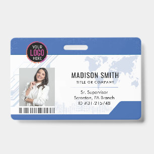 Badge Carte d'identité Employé de l'entreprise minimal