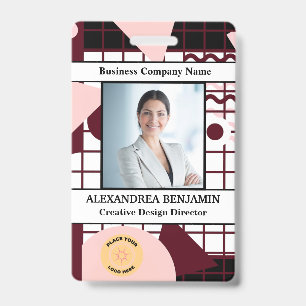 Badge Carte d'identité employé photo personnalisée