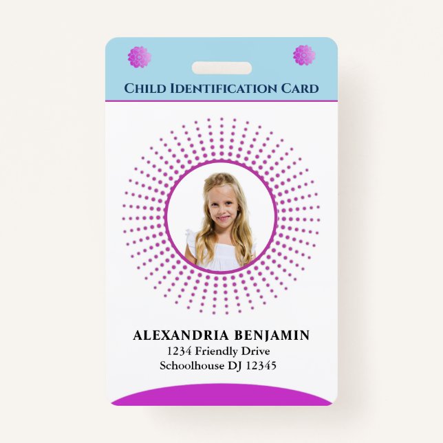 Badge Carte d'identité enfant Carte d'identité garçon fi (Devant)