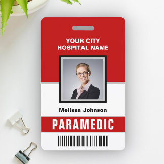 Badge Carte d'identité médicale d'urgence avec nom et ph