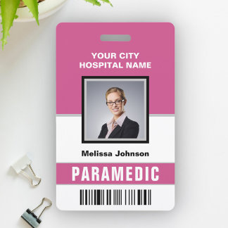 Badge Carte d'identité médicale d'urgence avec nom et ph