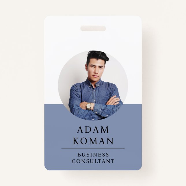 Badge Carte d'identité moderne | Conseillère commerciale (Devant)