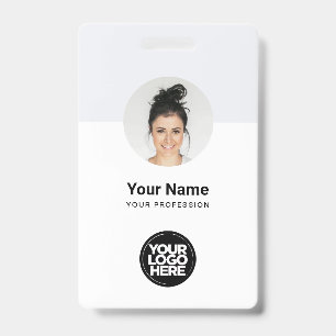 Badge Carte d'identité moderne de l'employé personnalisé