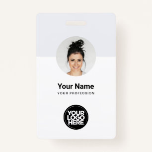 Badge Carte d'identité moderne de l'employé personnalisé