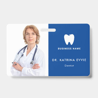 Badge Carte d'identité moderne | Dentis Logo Photo Busin