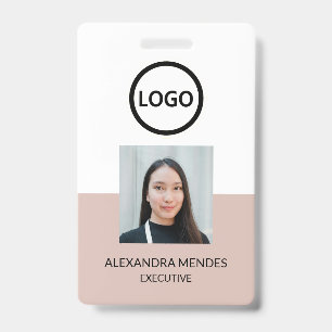Badge Carte d'identité moderne, employé d'entreprise min