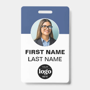 Badge Carte d'identité moderne Nom photo simple Code-b