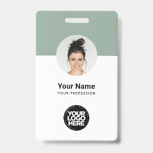 Badge Carte d'identité moderne personnalisée pour employ