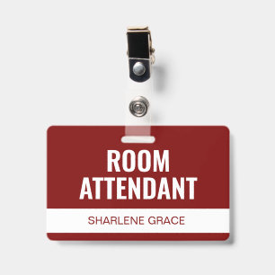 Badge Carte d'identité personnalisée de l'employé de cha