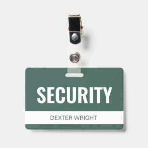 Badge Carte d'identité personnalisée d'employé de sécuri