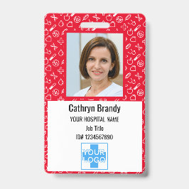 Badge Carte d'identité personnalisée d'employé d'hôpital