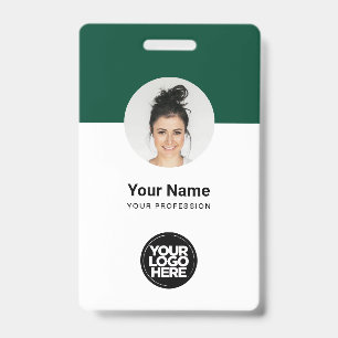 Badge Carte d'identité personnalisée pour employé modern