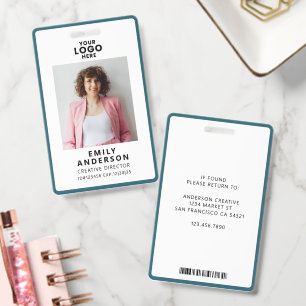 Badge Carte d'identité personnalisée pour employés avec