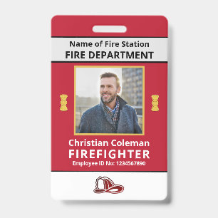 Badge Carte d'identité personnalisée pour employés avec
