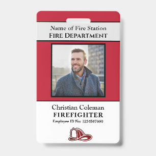Badge Carte d'identité personnalisée pour employés avec