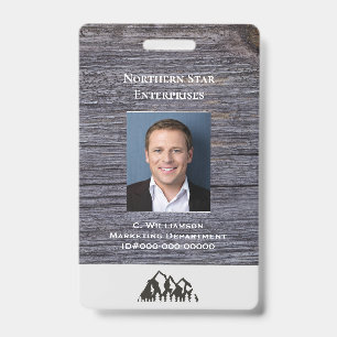 Badge Carte d'identité personnalisée pour le personnel d