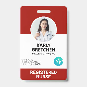 Badge Carte d'identité photo de l'employé de l'hôpital m