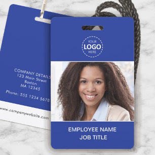 Badge Carte d'identité photo et logo télécharger employé