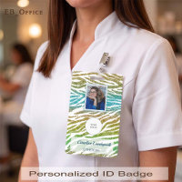 Carte d'identité photo Imprimé Zèbre Or Paon Exoti