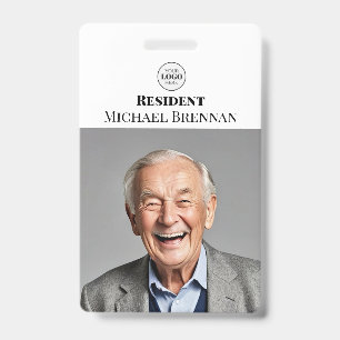 Badge Carte d'identité photo pour soins infirmiers ou ré