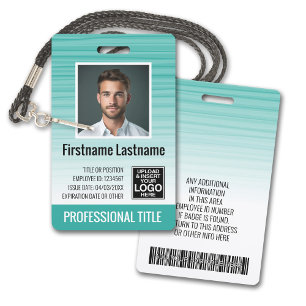 Badge Carte d'identité photographique de l'employé - ray