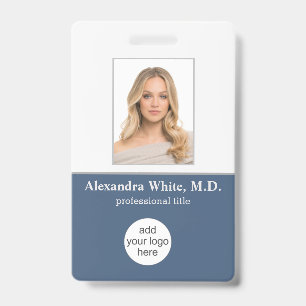 Badge Carte d'identité photographique Employé Hôpital Pr
