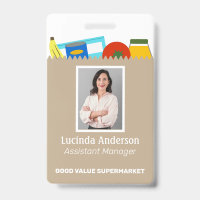 Carte d'identité professionnelle avec photo pour e