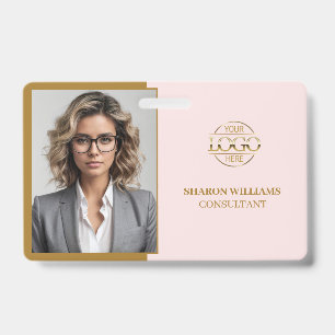 Badge Carte d'identité professionnelle élégante et minim