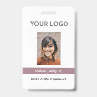 Carte d'identité professionnelle Mauve