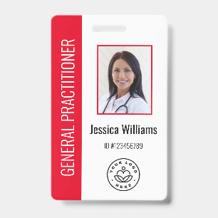 Badge Carte d'identité professionnelle médicale personna