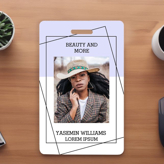 Badge Carte d'identité professionnelle Modern Photo Stud (Créateur téléchargé)