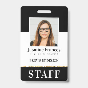 Badge CARTE D'IDENTITÉ PROFESSIONNELLE MODERNE photo des