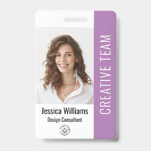 Badge Carte d'identité professionnelle personnalisée ave