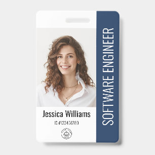 Badge Carte d'identité professionnelle personnalisée ave