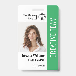 Badge Carte d'identité professionnelle personnalisée ave