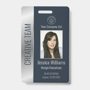 Badge Carte d'identité professionnelle personnalisée ble