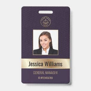 Badge Carte d'identité professionnelle personnalisée en 