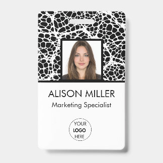 Badge Carte d'identité professionnelle personnalisée mod