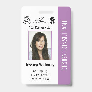 Badge Carte d'identité professionnelle personnalisée mod
