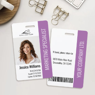Badge Carte d'identité professionnelle personnalisée pou