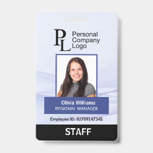Badge Carte d'identité professionnelle personnalisée ver