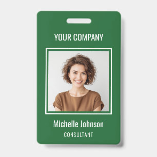 Badge Carte d'identité professionnelle simple avec nom e