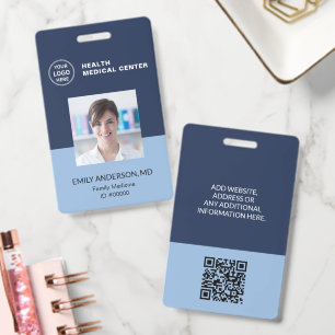 Badge Carte d'identité QR Code pour les employés de l'hô