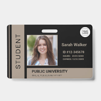 Badge Carte d'identité scolaire universitaire photo de l
