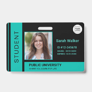 Badge Carte d'identité scolaire universitaire photo d'ét