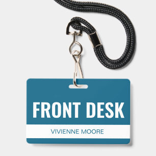 Badge Carte d'identité simple et personnalisée pour le p
