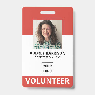 Badge Carte d'identité simple pour bénévole