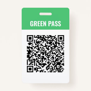 Badge Carte d'insigne PVC Covid Safe Ticket personnalis