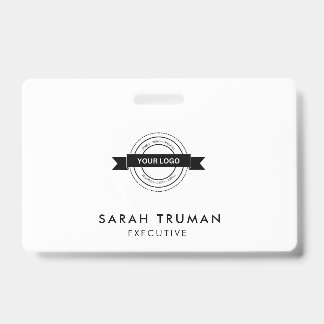 Badge Carte employé d'entreprise personnalisée minimalis