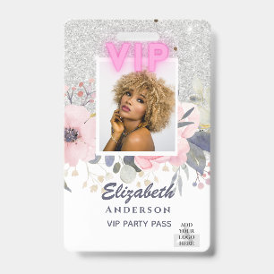Badge CARTE PHOTO VIP - Soirée, Festival, Événement PAIL